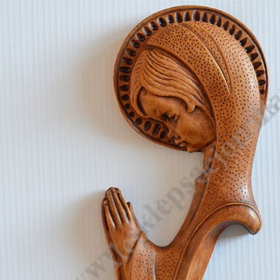 MATKA BOŻA Z DZIECIĄTKIM - płaskorzeźba - wys.20 cm - 50297