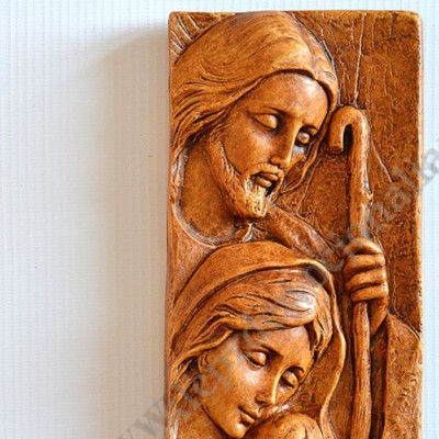 ŚWIĘTA RODZINA - płaskorzeźba 9.5 x 21 cm - 50301