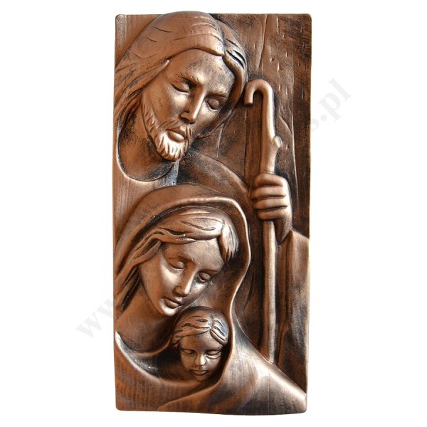 ŚWIĘTA RODZINA - płaskorzeźba 15.5 x 31 cm - 65610