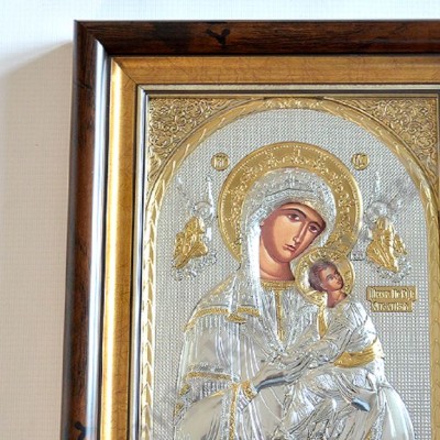 MATKA BOŻA NIEUSTAJĄCEJ POMOCY  - ikona w ramce za szkłem 23.7 x 28.7 cm - 69027