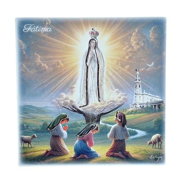 MATKA BOŻA FATIMSKA - obrazek 12.5 x 12.5 cm - ESF198725