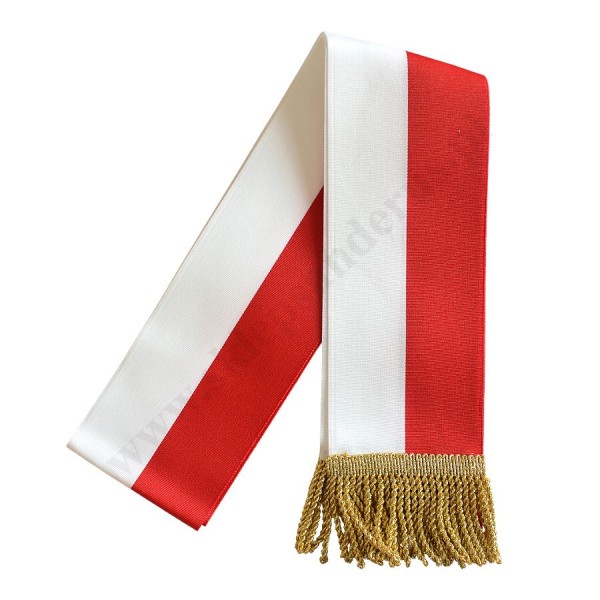 SZARFA BIAŁO-CZERWONA - 6115