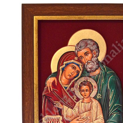 ŚWIĘTA RODZINA - ceramika żywiczna w ramie 21.4 x 28.2 cm - 64217