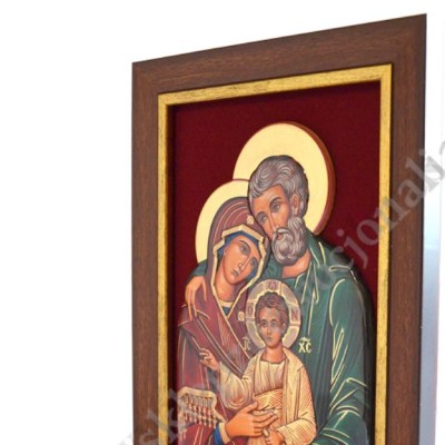 ŚWIĘTA RODZINA - ceramika żywiczna w ramie 21.4 x 28.2 cm - 64217