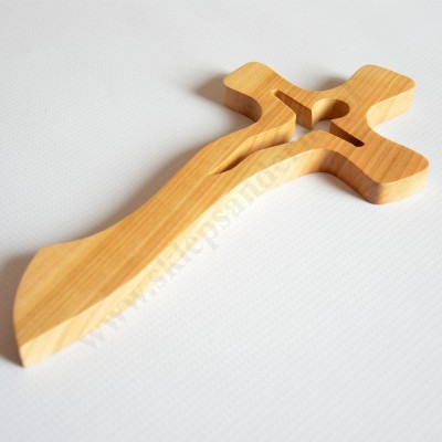KRZYŻ DREWNIANY - wys.27 cm - 56990