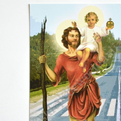 ŚWIĘTY KRZYSZTOF - POCZTÓWKA - PACZKA 50 szt. - 80446