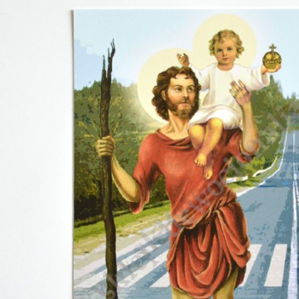 ŚWIĘTY KRZYSZTOF - POCZTÓWKA - PACZKA 50 szt. - 80446