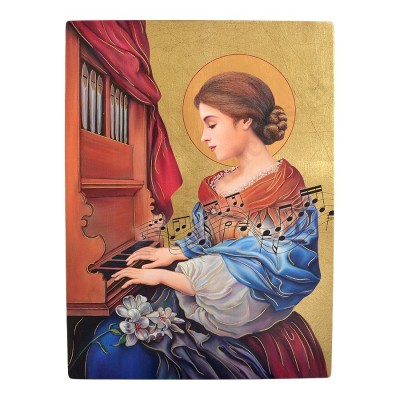 ŚWIĘTA CECYLIA - ikona 29 x 39 cm - 87913