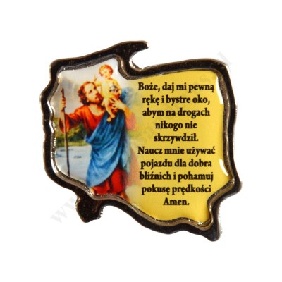 PRZYLEPIEC ZE ŚW.KRZYSZTOFEM I MODLITWĄ - 51161