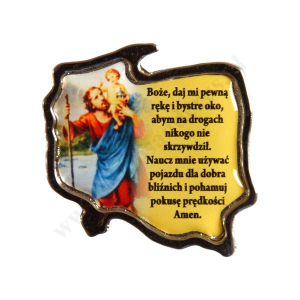 PRZYLEPIEC ZE ŚW.KRZYSZTOFEM I MODLITWĄ - 51161