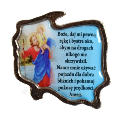 PRZYLEPIEC ZE ŚW.KRZYSZTOFEM I MODLITWĄ - 51161