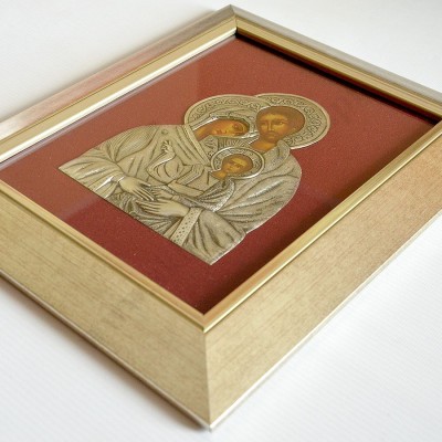 ŚWIĘTA RODZINA - ikona w ramce za szkłem 25.2 x 31.2 cm - 3129