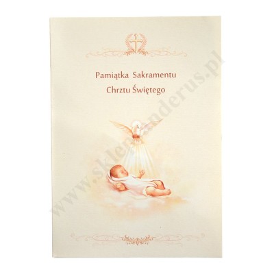 PAMIĄTKA CHRZTU ŚWIĘTEGO - teczka 15.9 x 22.3 cm - 78389