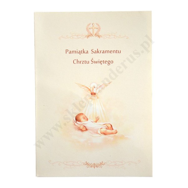 PAMIĄTKA CHRZTU ŚWIĘTEGO - teczka 15.9 x 22.3 cm - 78389