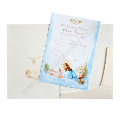 PAMIĄTKA CHRZTU ŚWIĘTEGO - teczka 15.9 x 22.3 cm - 78389