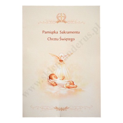 PAMIĄTKA CHRZTU ŚWIĘTEGO - teczka 15.9 x 22.3 cm - 88141