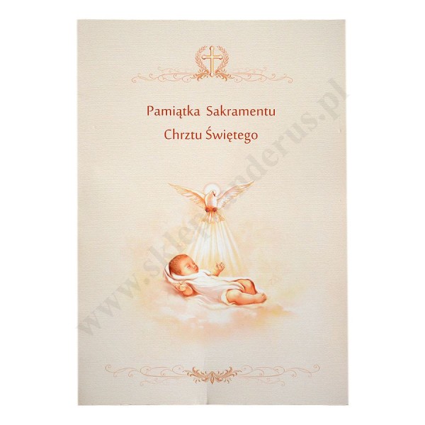 PAMIĄTKA CHRZTU ŚWIĘTEGO - teczka 15.9 x 22.3 cm - 88141