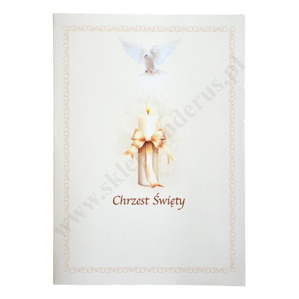 PAMIĄTKA CHRZTU ŚWIĘTEGO - teczka 15.9 x 22.5 cm - 72572