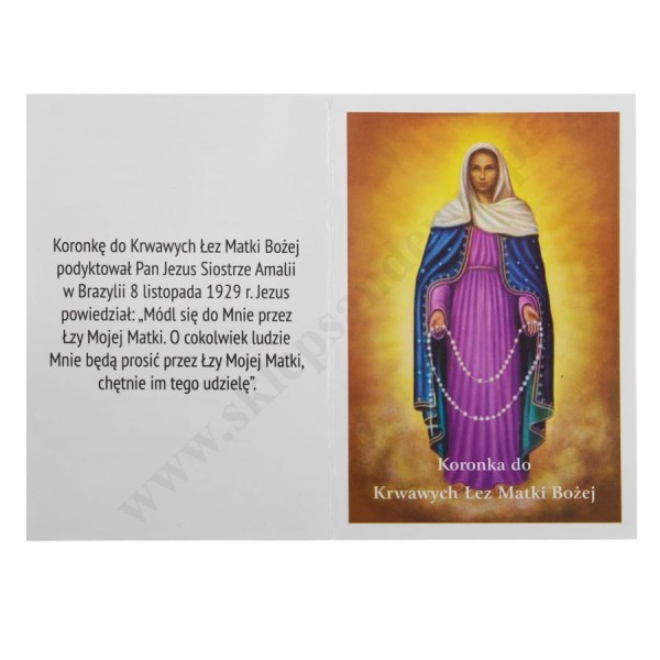 KORONKA DO KRWAWYCH ŁEZ MATKI BOŻEJ - 89743