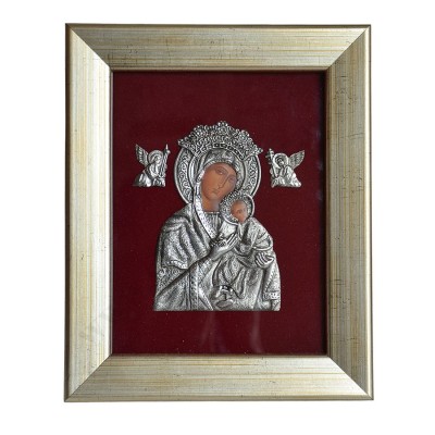 MATKA BOŻA NIEUSTAJĄCEJ POMOCY - metaloplastyka 18.2 x 22.5 cm - 50799