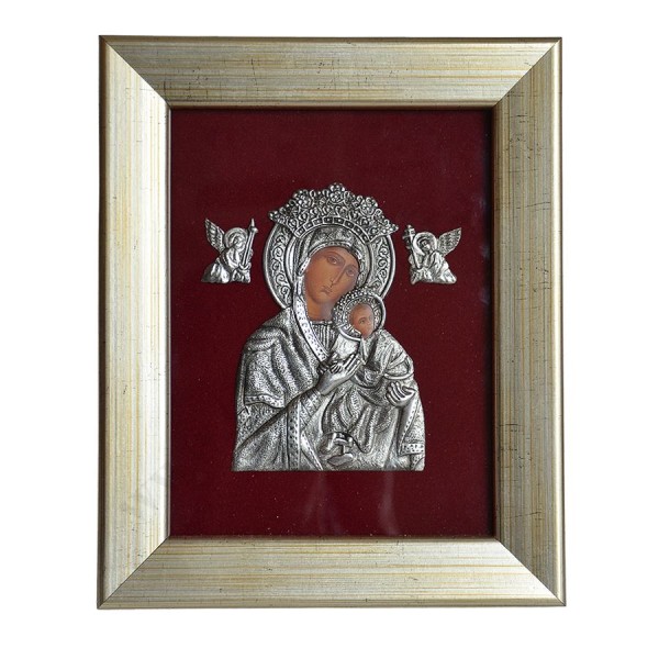 MATKA BOŻA NIEUSTAJĄCEJ POMOCY - metaloplastyka 18.2 x 22.5 cm - 50799