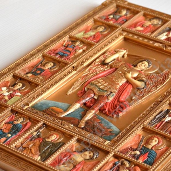 MICHAŁ ARCHANIOŁ - płaskorzeźba 22.5 x 30 cm - 84765