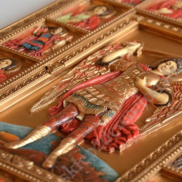 MICHAŁ ARCHANIOŁ - płaskorzeźba 22.5 x 30 cm - 84765