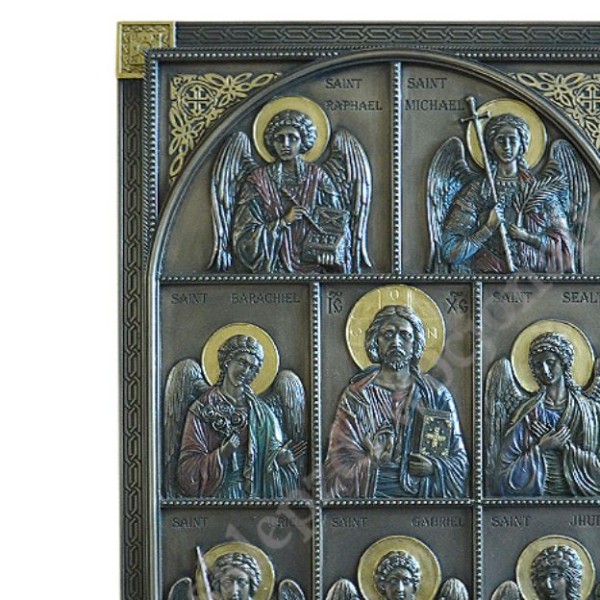 JEZUS I DWUNASTU APOSTOŁÓW - płaskorzeźba 22.7 x 30.3 cm - 45101