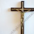 KRZYŻ Z WSTAWKĄ METALOWĄ ZŁOTĄ - wys. 26 cm - 87147