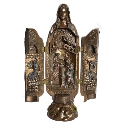 MATKA BOŻA ŁASKAWA - poliptyk wys. 28.5 cm - 68677