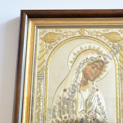 MATKA BOŻA FATIMSKA - ikona w ramce za szkłem 28.5 x 32.5 cm - 86514