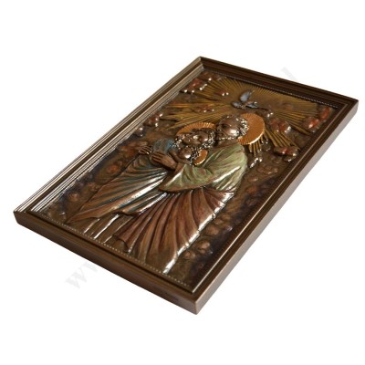 ŚWIĘTA RODZINA - płaskorzeźba 15.2 x 23.2 cm - 65308