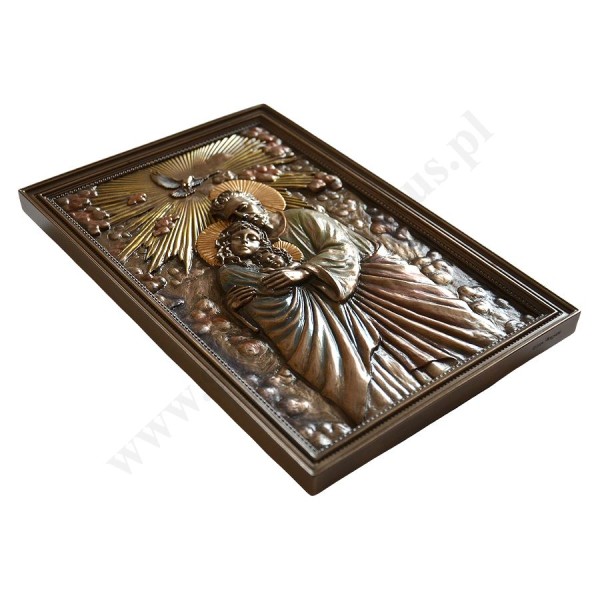 ŚWIĘTA RODZINA - płaskorzeźba 15.2 x 23.2 cm - 65308