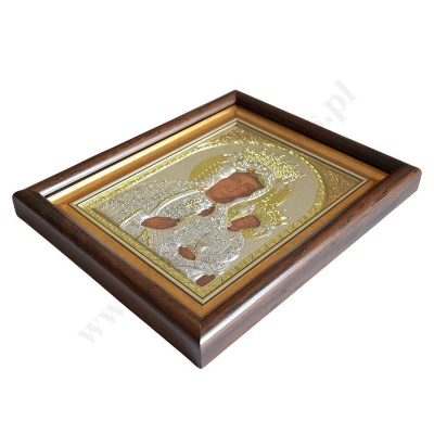 MATKA BOŻA CZĘSTOCHOWSKA - ikona w ramce za szkłem 24 x 29 cm - 30865