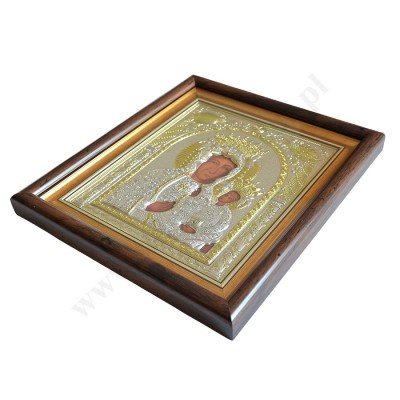 MATKA BOŻA CZĘSTOCHOWSKA - ikona w ramce za szkłem 28.5 x 32 cm - 86004