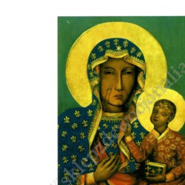MATKA BOŻA CZĘSTOCHOWSKA - obrazek 6.5 x 10 cm - paczka 100 szt. - 0142