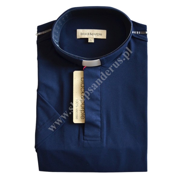 KOSZULA KAPŁAŃSKA - POLO KRÓTKI RĘKAW - 100% VISCOSE - 71090