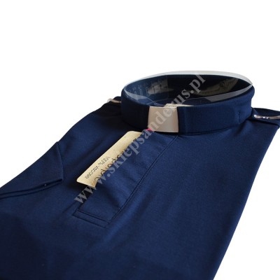 KOSZULA KAPŁAŃSKA - POLO KRÓTKI RĘKAW - 100% VISCOSE - 71090