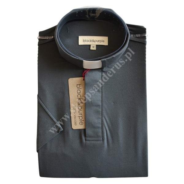 KOSZULA KAPŁAŃSKA - POLO KRÓTKI RĘKAW - 100% VISCOSE - 82643