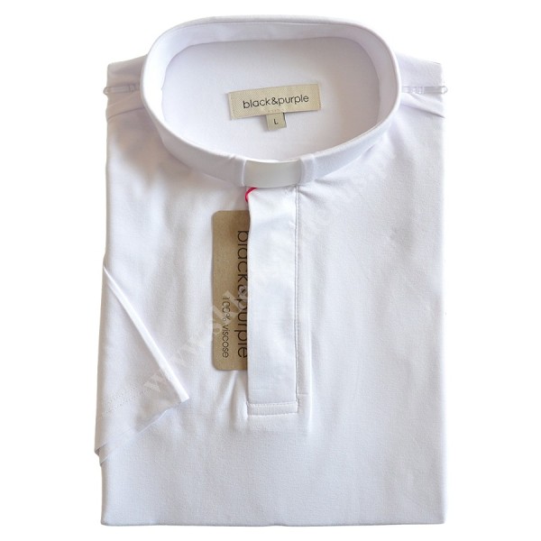 KOSZULA KAPŁAŃSKA - POLO KRÓTKI RĘKAW - 100% VISCOSE - 82474