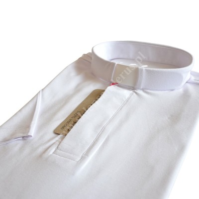 KOSZULA KAPŁAŃSKA - POLO KRÓTKI RĘKAW - 100% VISCOSE - 82474