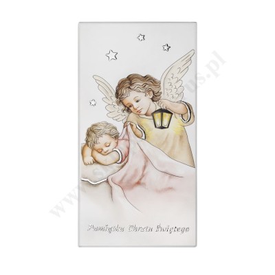 ANIOŁ STRÓŻ - obrazek 12.5 x 24.5 cm - CU103/3R