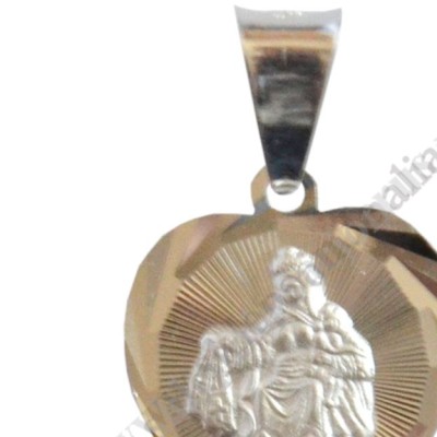 MEDALIK MATKI BOŻEJ SZKAPLERZNEJ I SERCE PANA JEZUSA - wys.2 cm - 50461