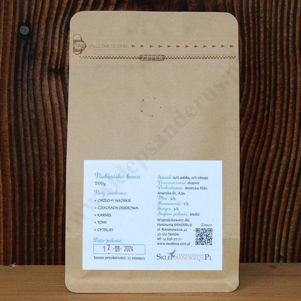 NIEBIAŃSKA KAWA - kawa ziarnista - 200g - 59061
