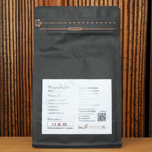 NIEZIEMSKA KAWA - kawa mielona - 200g - 59078