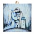 POD SKRZYDŁAMI ANIOŁA - obrazek na ceramice 15 x 15 cm - 30844
