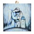 POD SKRZYDŁAMI ANIOŁA - obrazek na ceramice 10 x 10 cm - 30828