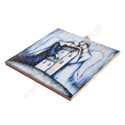 NAD TWYM DOMEM - obrazek na ceramice 10 x 10 cm - 30827