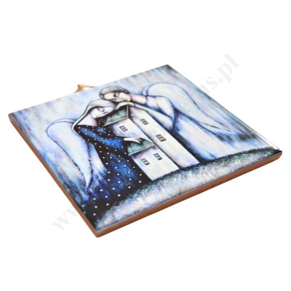 NAD TWYM DOMEM - obrazek na ceramice 10 x 10 cm - 30827