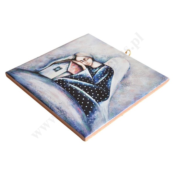 ŚNIJ - obrazek na ceramice 15 x 15 cm - 30845